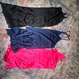 Black, Navy, and Pink Pajama Sets